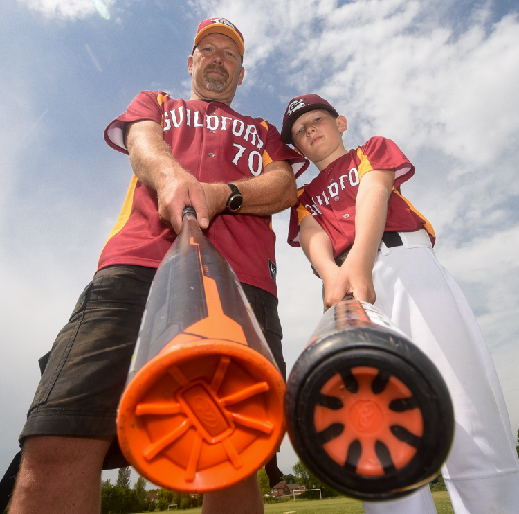Junior baseball pre-season training at Guildford