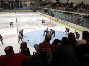 Guildford Mavericks watch Guildford Flames ice hockey